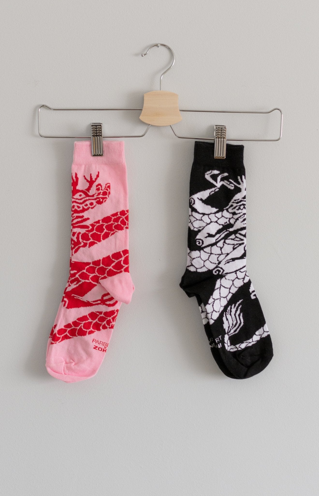Pink Fantasy Dragon socks