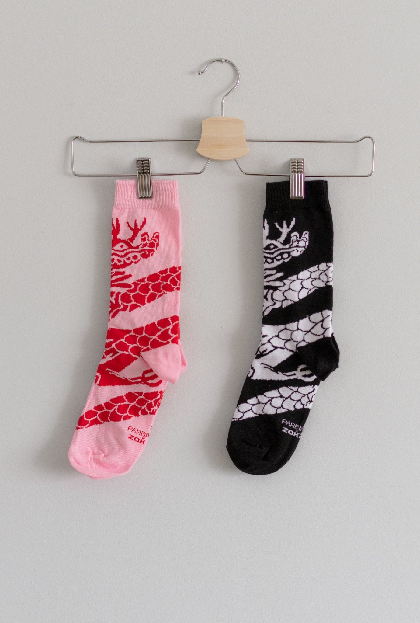 Pink Fantasy Dragon socks