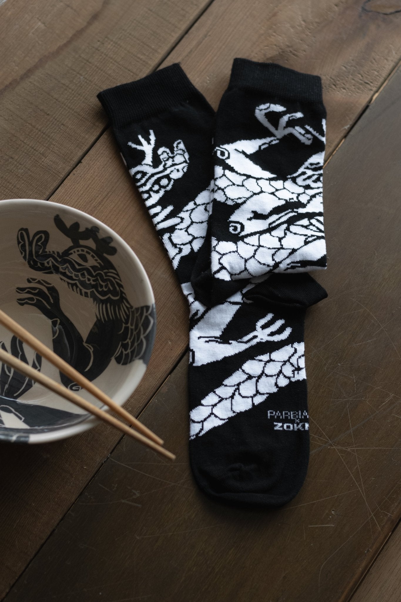 Black Mamba Dragon Socks